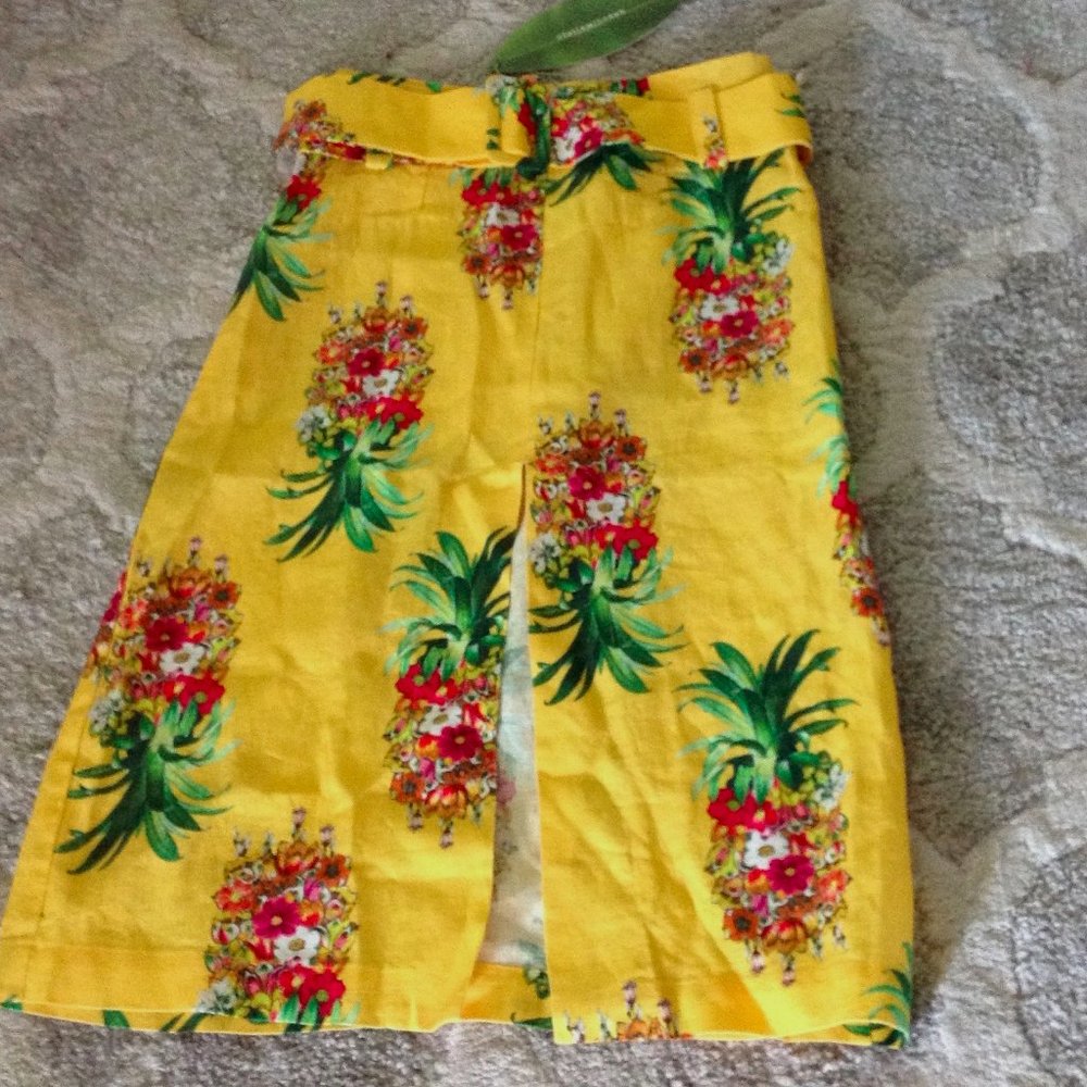 FARM Rio Yellow Pineapple-Print Maxi Skirt - Picture 5 of 9